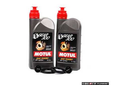 ES#2538236 - 016409399BKT - Rear Differential Service Kit - With ECS Magnetic Drain/Fill Plug - Complete kit with Motul Gear 300 fluid to service your rear differential - Assembled By ECS - Audi Volkswagen