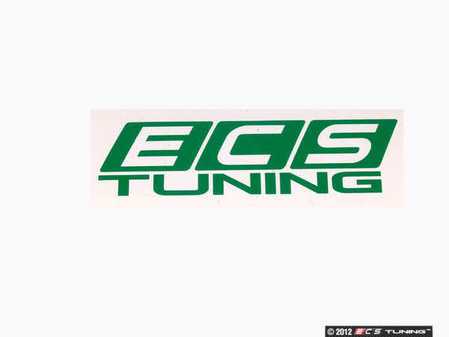 ES#2153307 - ECS2X4WSGRN - Green ECS Tuning Window Sticker - Priced Each - 2"x4" window sticker - Show some love for your favorite tuning company - ECS - Audi BMW Volkswagen Mercedes Benz MINI Porsche