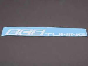 White ECS Tuning Window Sticker - Priced Each