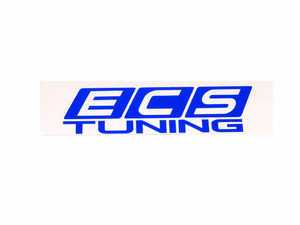 ES#3666 - ECS2X4WSBLU - Blue ECS Tuning Window Sticker - Priced Each - 2"x4" window sticker - Show some love for your favorite tuning company - ECS - Audi BMW Volkswagen Mercedes Benz MINI Porsche
