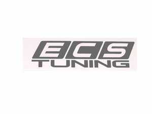 ES#3668 - ECS2X4WSSILVER - Silver Metallic ECS Tuning Window Sticker - Priced Each - 2"x4" window sticker - Show some love for your favorite tuning company - ECS - Audi BMW Volkswagen Mercedes Benz MINI Porsche