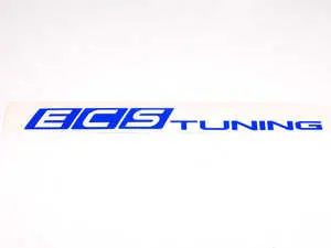 Blue ECS Tuning Window Sticker - Priced Each