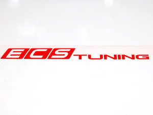 Red ECS Tuning Window Sticker - Priced Each