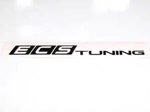 Black ECS Tuning Window Sticker - Priced Each