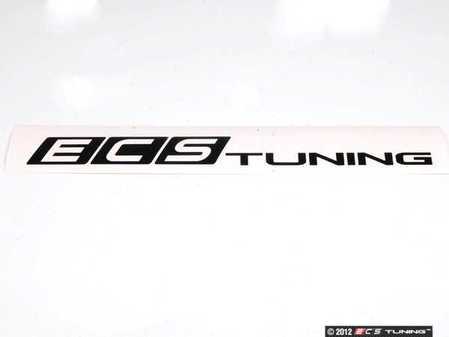 ES#4707 - ECS1X8WSBLK - Black ECS Tuning Window Sticker - Priced Each - 1"x8" window sticker - Show some love for your favorite tuning company - ECS - Audi BMW Volkswagen Mercedes Benz MINI Porsche