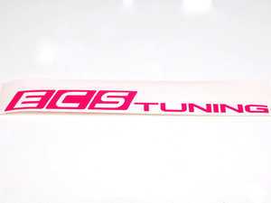 ES#2209059 - ECS1X8WSPNK - Pink ECS Tuning Window Sticker - Priced Each - 1"x8" window sticker - Show some love for your favorite tuning company - ECS - Audi BMW Volkswagen Mercedes Benz MINI Porsche