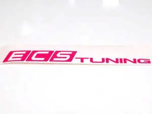 Pink ECS Tuning Window Sticker - Priced Each