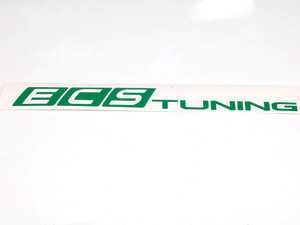 ES#2189117 - ECS1X8WSGRN - Green ECS Tuning Window Sticker - Priced Each - 1"x8" window sticker - Show some love for your favorite tuning company - ECS - Audi BMW Volkswagen Mercedes Benz MINI Porsche