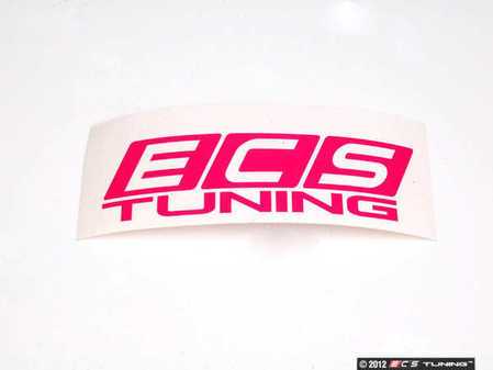 ES#2209058 - ECS2X4WSPINK - Pink ECS Tuning Window Sticker - Priced Each - 2"x4" window sticker - Show some love for your favorite tuning company - ECS - Audi BMW Volkswagen Mercedes Benz MINI Porsche