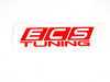 ES#3669 - ECS2X4WSRED - Red ECS Tuning Window Sticker - Priced Each - 2"x4" window sticker - Show some love for your favorite tuning company - ECS - Audi BMW Volkswagen Mercedes Benz MINI Porsche