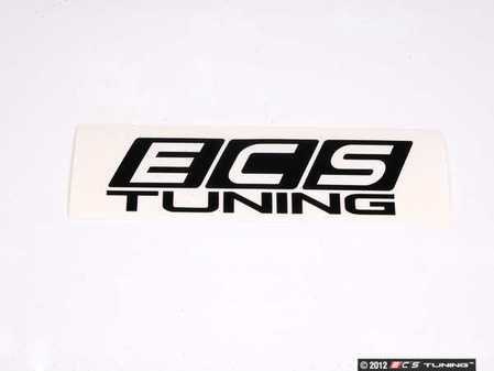 ES#3667 - ECS2X4WSBLK - Black ECS Tuning Window Sticker - Priced Each - 2"x4" window sticker - Show some love for your favorite tuning company - ECS - Audi BMW Volkswagen Mercedes Benz MINI Porsche