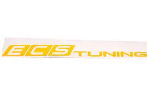 Yellow/Gold ECS Tuning Window Sticker - Priced Each