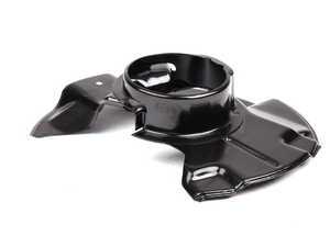 ES#59518 - 34111162105 - E34 Front Splash Shield - Left - Located behind the brake disc, protects seals from the elements and brake dust - Genuine BMW - BMW