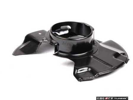 ES#59518 - 34111162105 - E34 Front Splash Shield - Left - Located behind the brake disc, protects seals from the elements and brake dust - Genuine BMW - BMW