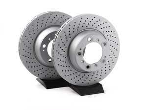 ES#2535428 - 99635240502K - Coated Rear Brake Rotors - Pair 12.99" (330mm) - Directional rear axle fitment - Both left and right - Zimmermann - Porsche