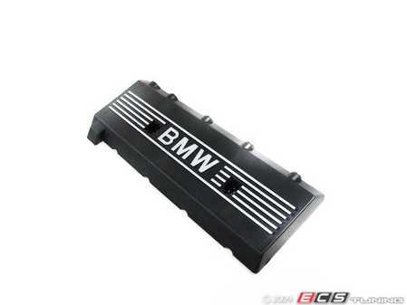 ES#18192 - 11121702857 - Cylinder Head Cover - Left - Black plastic beauty cover for the cylinder head - Genuine BMW - BMW