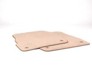 ES#365994 - 4B0061221ED2LP - Rear Carpeted Floor Mats - Melange (Tan) - Keep your interior carpet protected - Genuine Volkswagen Audi - Audi