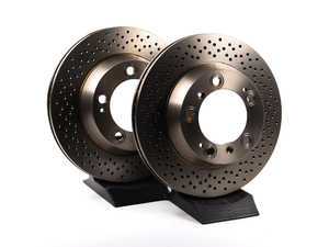 ES#2535785 - 98735240301KT - Rear Brake Rotors - Pair 11.77" (299mm) - Rear axle fitment - Both left and right - ATE - Porsche