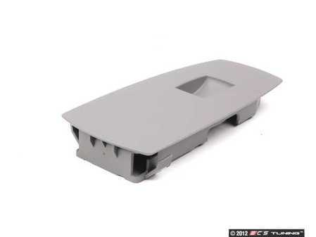 ES#98401 - 51413415811 - Window Switch Cover - Gray - Front Right - Gray plastic trim that surrounds the window switch. - Genuine BMW - BMW