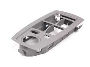 ES#98398 - 51413415805 - Door Switch Cover - Left - Grau/Gray. Trims the switches located in the drivers door panel - Genuine BMW - BMW