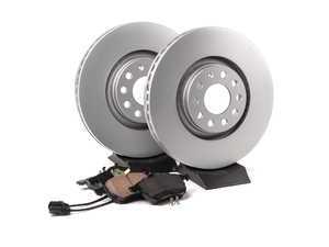 ES#2562608 - 8E0615301ADKT2 - Front Brake Service Kit - Featuring Meyle rotors and ECS DD23 ceramic brake pads. - Assembled By ECS - Audi