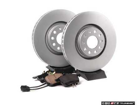 ES#2562608 - 8E0615301ADKT2 - Front Brake Service Kit - Featuring Meyle rotors and ECS DD23 ceramic brake pads. - Assembled By ECS - Audi