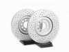ES#1171 - MK4S2BBK-RXS - ECS Big Brake Kit - Stage 2 - Cross Drilled & Slotted Rotors (312x25) - (NO LONGER AVAILABLE) - Four piston Red Porsche Boxster caliper, caliper carrier, pads, sensors, exact-fit stainless steel lines, and hardware - ECS - 
