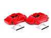 ES#1171 - MK4S2BBK-RXS - ECS Big Brake Kit - Stage 2 - Cross Drilled & Slotted Rotors (312x25) - (NO LONGER AVAILABLE) - Four piston Red Porsche Boxster caliper, caliper carrier, pads, sensors, exact-fit stainless steel lines, and hardware - ECS - 
