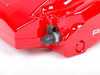 ES#1171 - MK4S2BBK-RXS - ECS Big Brake Kit - Stage 2 - Cross Drilled & Slotted Rotors (312x25) - (NO LONGER AVAILABLE) - Four piston Red Porsche Boxster caliper, caliper carrier, pads, sensors, exact-fit stainless steel lines, and hardware - ECS - 