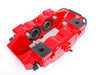 ES#1171 - MK4S2BBK-RXS - ECS Big Brake Kit - Stage 2 - Cross Drilled & Slotted Rotors (312x25) - (NO LONGER AVAILABLE) - Four piston Red Porsche Boxster caliper, caliper carrier, pads, sensors, exact-fit stainless steel lines, and hardware - ECS - 