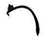 ES#128711 - 51717049869 - Rear Fender Flare - Left - Used on the 4.6is & 4.8is models  - Genuine BMW - BMW