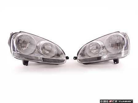 ES#1848613 - 1KD998005/006CHR - European Halogen Headlight Set - (NO LONGER AVAILABLE) - E-Code Eurospec Chrome Headlight Set. - ZiZa - 