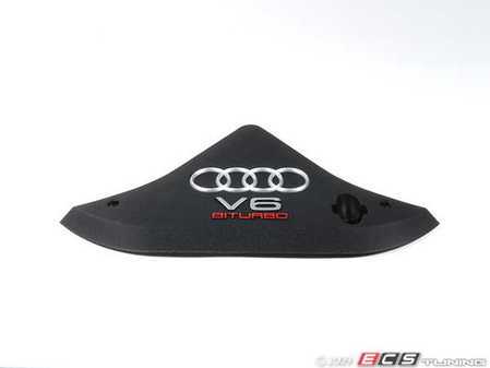 ES#9711 - 078103927AG - Engine Cover - Center - (NO LONGER AVAILABLE) - Center "Bi Turbo" cover, includes securing hardware - Genuine Volkswagen Audi - 