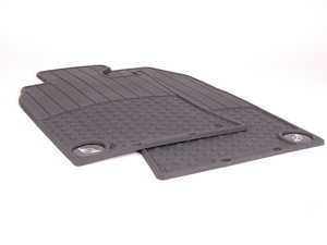 ES#196741 - 82550146457 - MINI Emblem Logo Front Rubber Factory Floor Mats Set - Priced As Set - Replace or upgrade to factory MINI mats - Genuine MINI - MINI