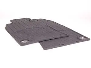 MINI Emblem Logo Front Rubber Factory Floor Mats Set - Priced As Set