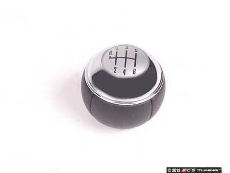 ES#47312 - 25117540842 - MINI Gear Shift Knob 6 Speed Leather / Chrome - Upgrade your shift knob and add some leather - Genuine MINI - MINI