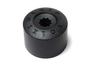 ES#6336 - 1K0601173A9B9 - Locking Wheel Bolt Cover - Black - Priced Each - Plastic caps that cover your old corroded wheel lock bolts - Genuine Volkswagen Audi - Volkswagen