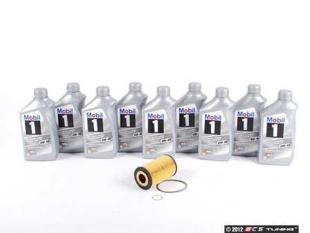 ES#2561492 - 99610722553KT7 - Genuine Oil Service Kit (0w-40) - Includes Genuine filter and Genuine Mobil 1 A40 Spec Oil - Assembled By ECS - Porsche