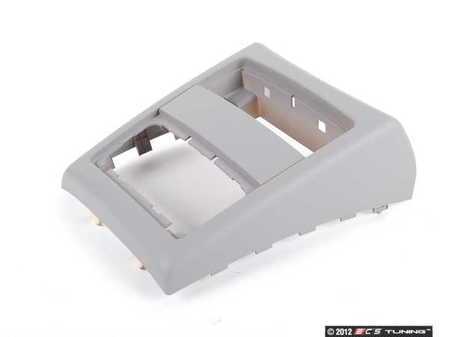 ES#83931 - 51167145682 - E90 Center Console Trim Cover - Rear - Gray trim cover that covers the rear side of the center console. - Genuine BMW - BMW
