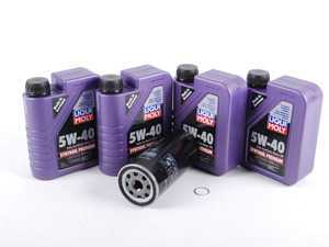 ES#2575807 - 92810720105KT1 - Liqui Moly Synthoil Premium Oil Service Kit (5w-40) - Includes Mann filter and Liqui Moly Synthoil Premium A40 Spec oil - Assembled By ECS - Porsche