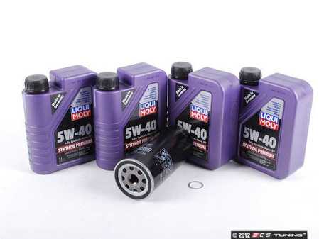 ES#2575807 - 92810720105KT1 - Liqui Moly Synthoil Premium Oil Service Kit (5w-40) - Includes Mann filter and Liqui Moly Synthoil Premium A40 Spec oil - Assembled By ECS - Porsche