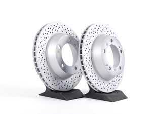 ES#2535787 - 98735240301KT - Coated Rear Brake Rotors - Pair 11.77" (299mm) - Rear axle fitment - Both left and right - Zimmermann - Porsche
