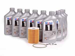 ES#2575713 - 94810722200KT4 - Genuine Oil Service Kit (0w-40) - Includes Genuine filter and Genuine Mobil 1 A40 Spec Oil - Assembled By ECS - Porsche