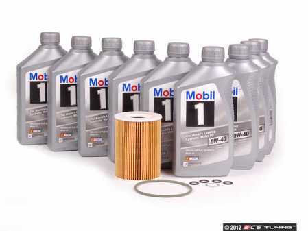 ES#2575713 - 94810722200KT4 - Genuine Oil Service Kit (0w-40) - Includes Genuine filter and Genuine Mobil 1 A40 Spec Oil - Assembled By ECS - Porsche