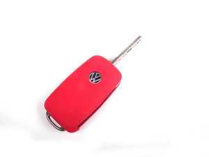 ES#2568137 - 3592RKLN12310 - Remote Key Cover Plastic - Red - Snap on covering for your switchblade style key - ECS - Volkswagen