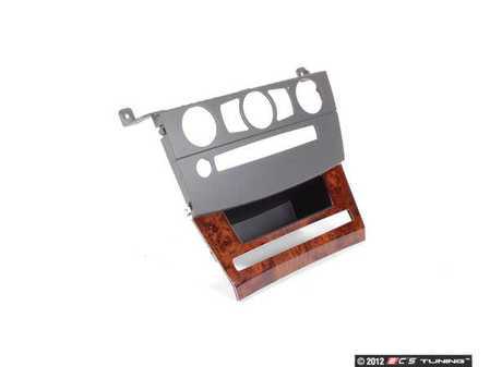 ES#116878 - 51456951026 - Climate Control Trim - Gray. Surrounds the climate controls located in the center dash  - Genuine BMW - BMW