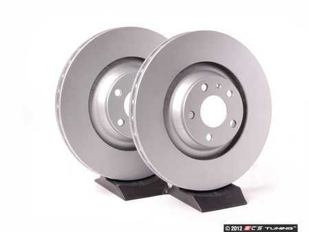 ES#2550326 - 4F0615301GKT3 - Front Brake Rotors - Pair (347x30) - Featuring a protective Meyle Platinum coating. - Meyle - Audi