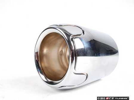 ES#240645 - 18300445381 - Exhaust Pipe Chrome Tip - Sport Design - Sport chrome tip with pattern bottom design - Genuine MINI - MINI