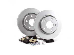 ES#2562301 - 4B3615601KT1 - Rear Brake Service Kit - Featuring Meyle rotors and ECS DD23 Daily Driver pads - Assembled By ECS - Audi