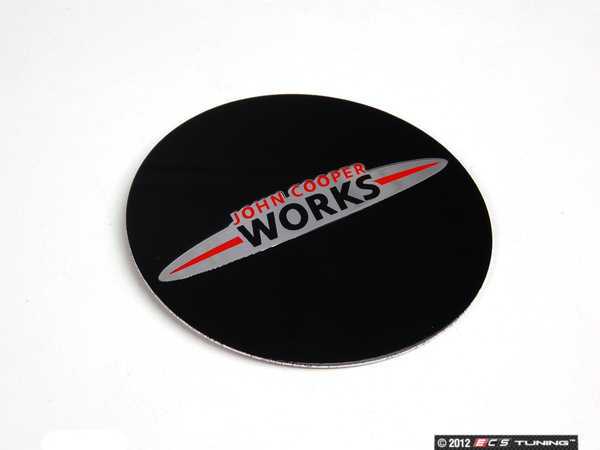 Genuine MINI - 36136786764 - JCW Logo Center Cap Sticker